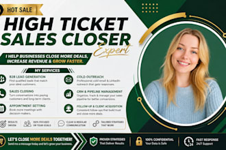 commission base sales closer sales person sales agent b2b sales lead generation
