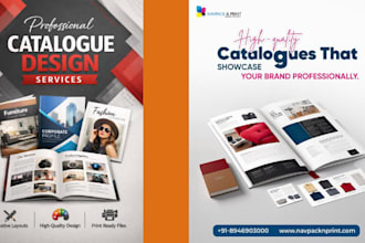 design a premium business catalog for print and digital