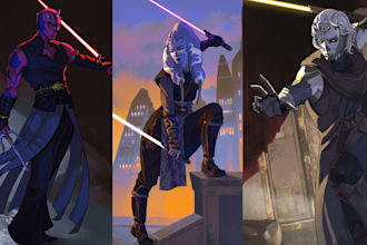 draw an illustration of your star wars character