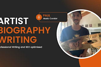 write your artist bio
