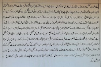 do professional urdu typing, in page composing, and proofreading