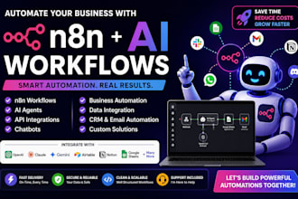 n8n automation workflows, ai agents, API integrations, and business automation