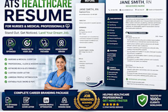 write an ats healthcare resume for nurses and medical professionals