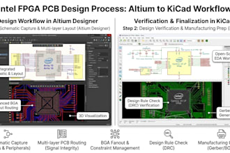 create intel fpga pcb using altium designer and kicad
