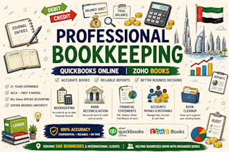 do uae bookkeeping in quickbooks online and zoho books