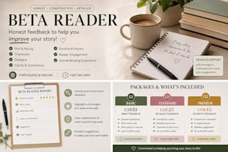 professional beta reading with honest feedback