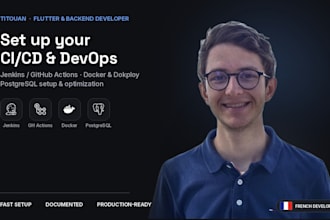 set up cicd pipelines, docker deployment and postgresql