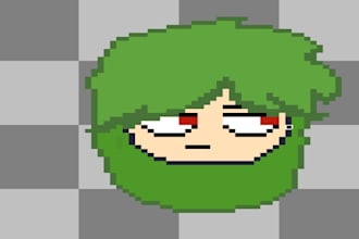 eu vou criar personagens em forma de pixel art