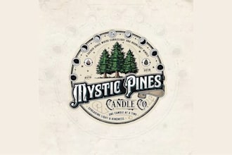 create vintage monogram logo