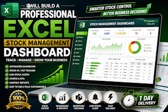 build a professional excel stock management dashboard