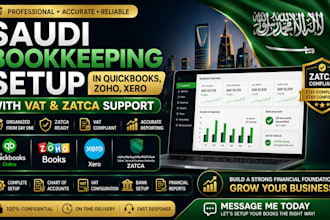 setup saudi books in quickbooks, zoho, xero with vat and zatca