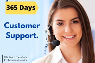 be your customer support and live