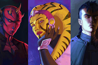 draw a portrait of your star wars character