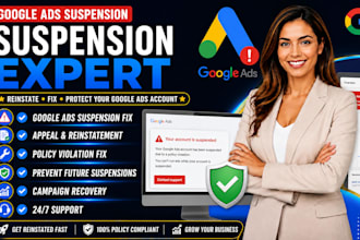 fix google ads suspension and resolve policy violations