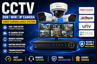 configure cctv dvr nvr IP camera and remote access