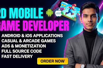 develop custom 2d mobile games for android and ios
