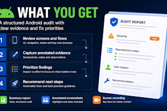audit your android app UI UX and release readiness