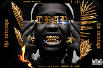 design luxury hip hop, rap, drill mixtape, album and single cover art