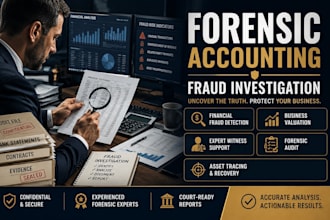 perform forensic accounting and fraud investigation