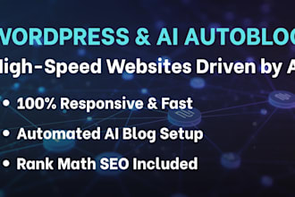 design a modern wordpress website with ai blog automation