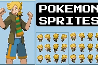 draw pokémon trainer sprite sheet nsfw pixel art animation pixelart isometric