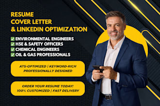 write resumes for technical careers in oil, gas, hse, and chemical