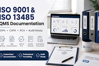create iso 9001, iso 13485 sop, qms, capa and quality documentation