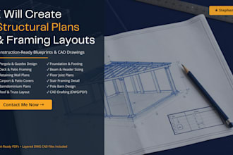 architectural structural plans pergola deck retaining wall