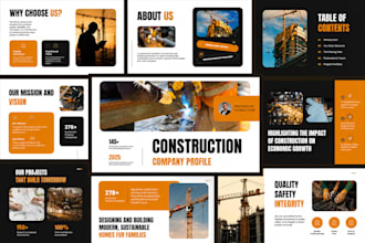 design construction company profile architecture deck  workshop presentation