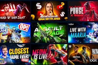 design viral gaming thumbnails and custom thumbnails