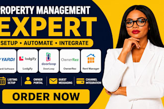 set up yardi software lodgify doorloop ownerrez rent manager