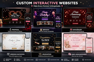 interactive digital surprise websites