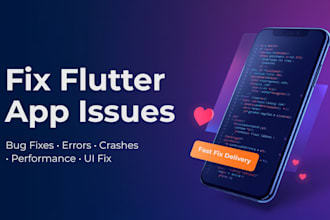 fix flutter bugs and optimize app performance fast