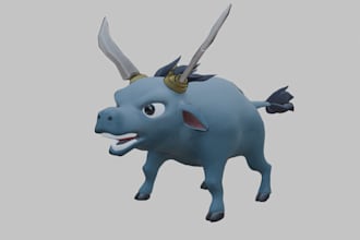 create stylized 3d character models for you