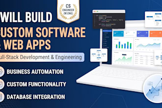 build custom software or web applications as a cs engineer