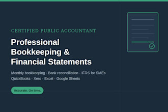 bookkeeping, accounting, payroll and financial statements