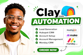 setup clay com workflow clay com automation hubspot crm apollo io sequence