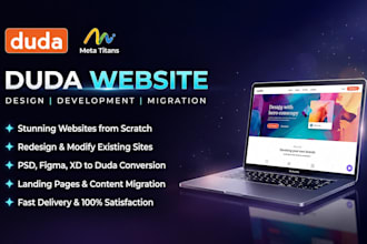 build a professional website using duda website builder