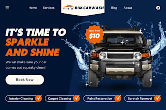 do booking website for your car wash, window tinting or auto detailing business