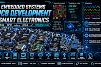 develop embedded systems and pcb for smart electronics