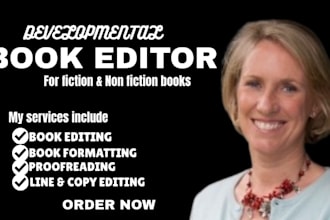 be your developmental editor, proofread memoir, fiction, non fiction manuscript