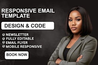 design a newsletter design and professional email template