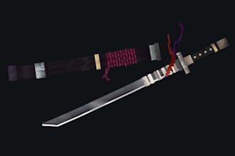 create your custom 3d weapon for minecraft or hytale