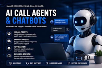 build chatbot and ai voice call agent for your business
