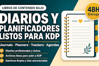 formateo tu diario, planificador o libro de contenido bajo para KDP