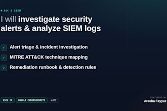 investigate siem alerts and analyze security logs