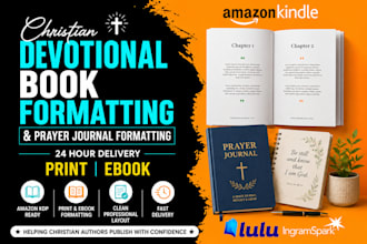 do christian devotional book formatting and prayer journal formatting