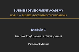 develop professional training course materials and curriculum