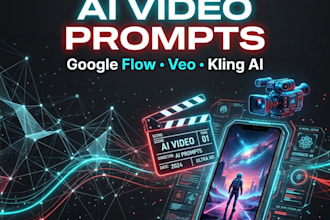 create cinematic ai video prompts for veo google flow and kling ai