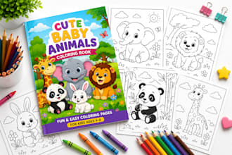create best colouring book pages for kids and childern